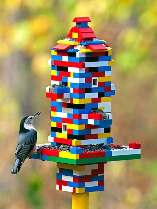 25 ideas LEGO® birdfeeder