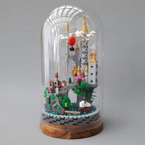 castle in a dome lego moc