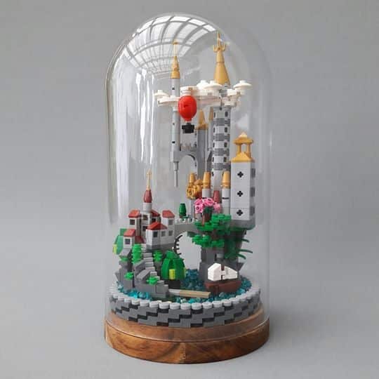 castle-in-a-dome-lego-moc