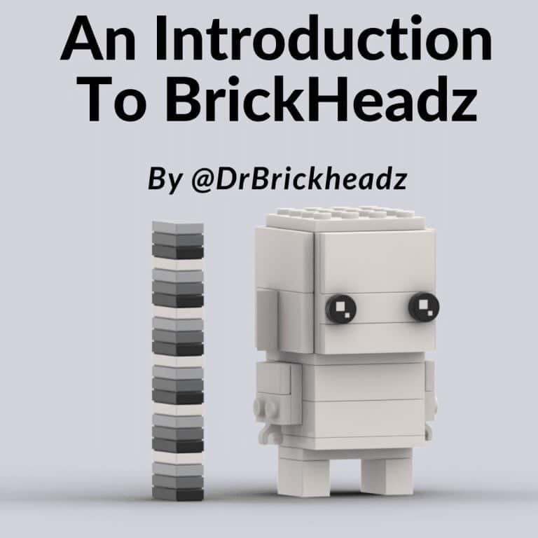 Monochrome Custom BrickHeadz built with bricks – Display Frames