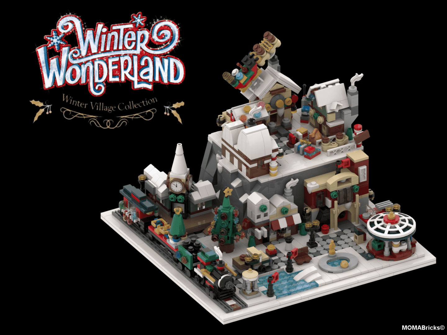 Our Top Magical LEGO Christmas MOCs | Belle-Ve Bricks | LEGO MOCS / Custom MOCs Winter Wonderland Cover