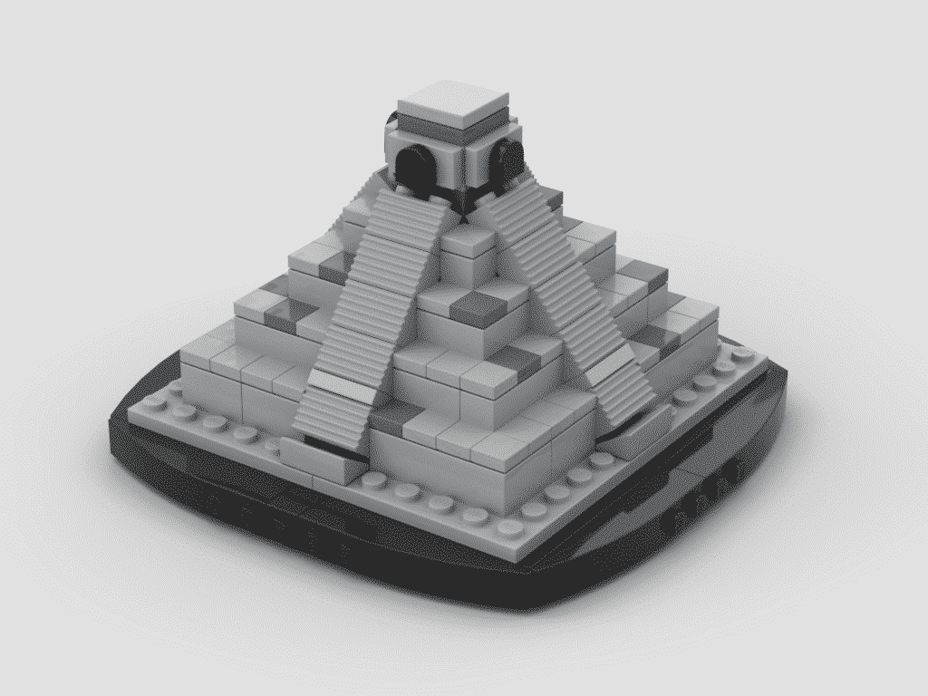 Mini El Castillo Chichen Itza pyramid