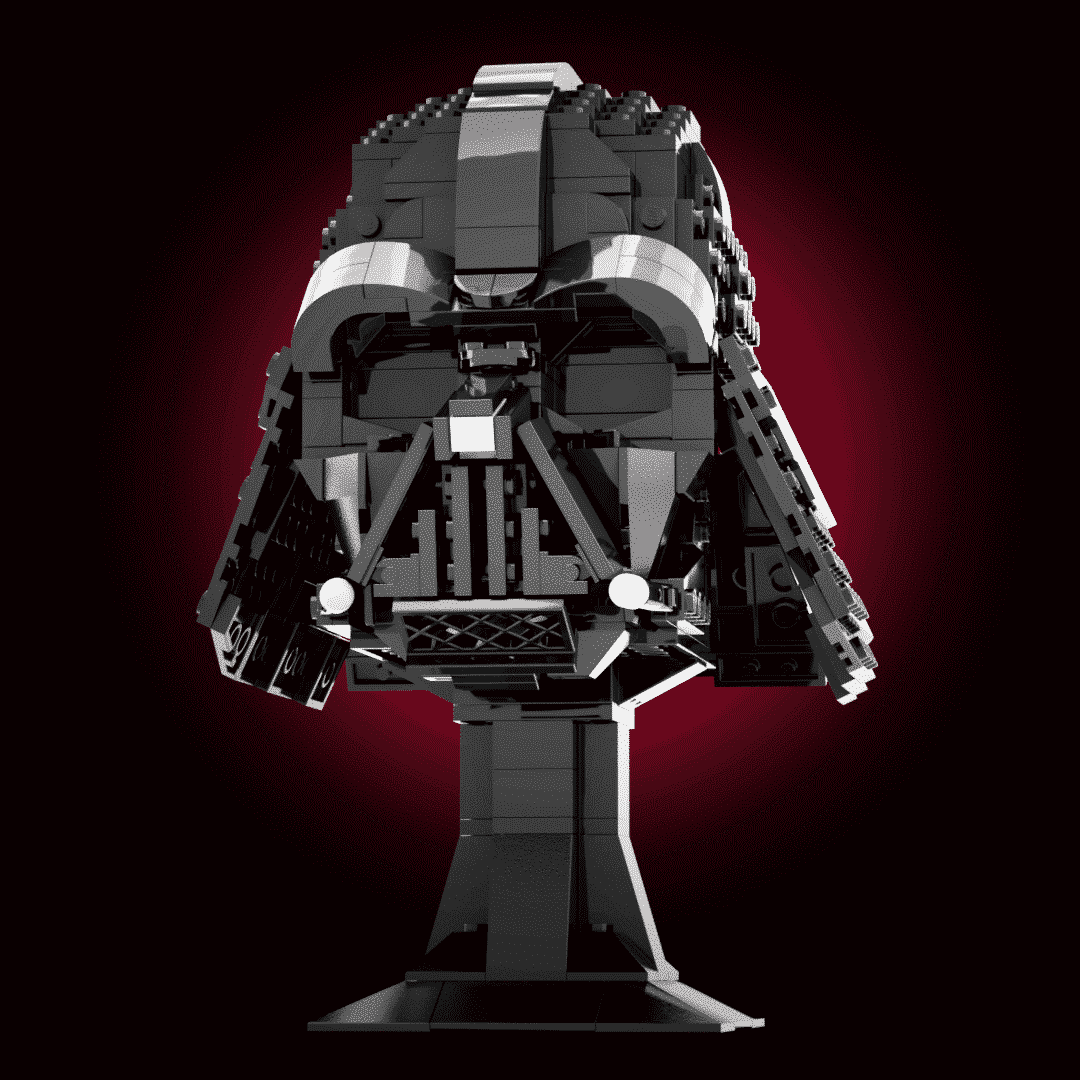 Custom lego discount darth vader helmet