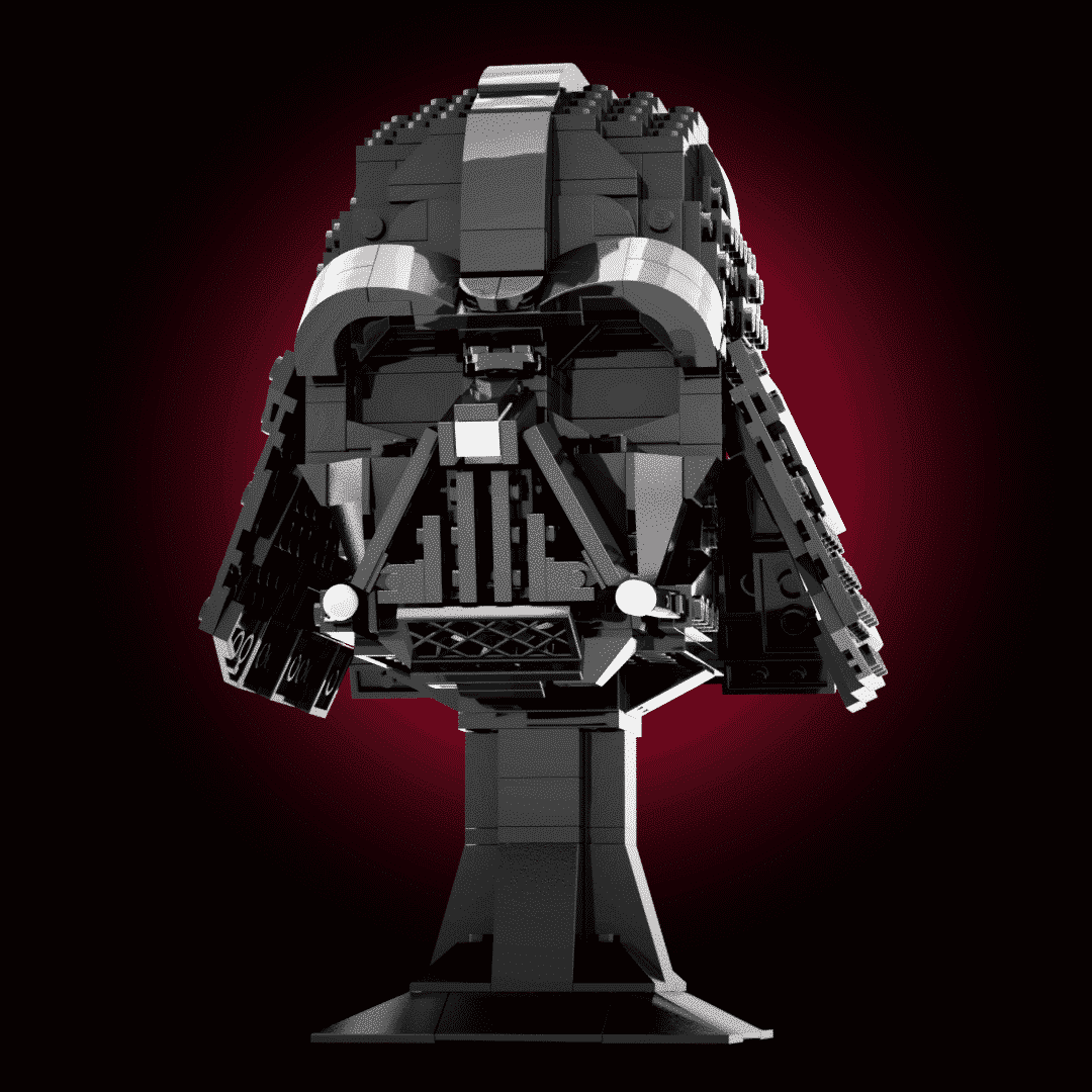 Why Everyone is Using LEGO Star Wars PFP (Profile Pictures) | Belle-Ve Bricks | LEGO MOCS / Custom MOCs LEGO Star Wars Darth vader helmet elevated