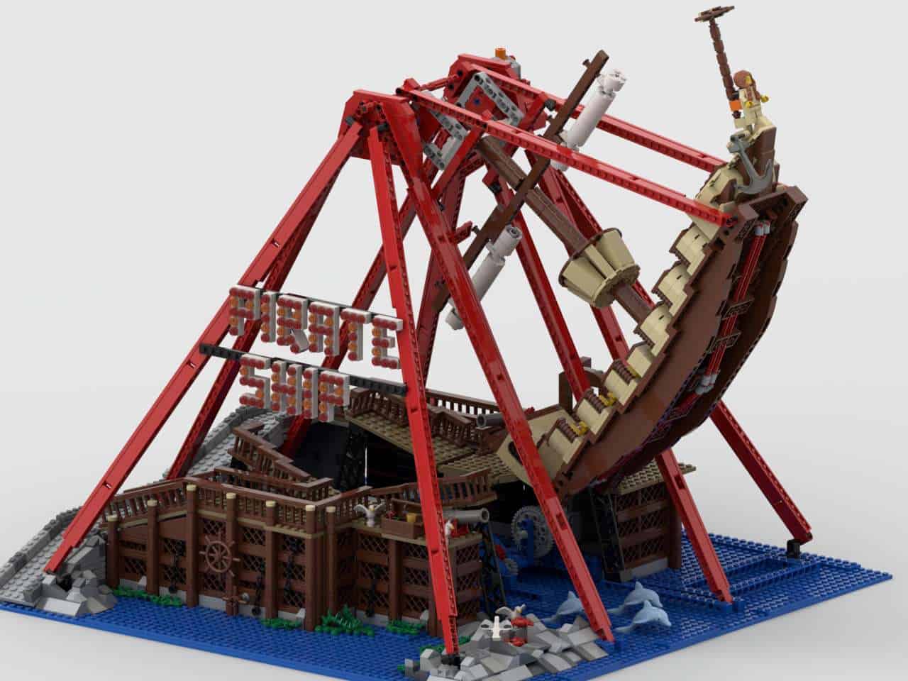 Theme Park Pirate Ship ride | Custom LEGO® Gift Models /