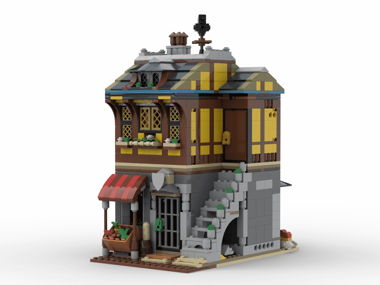 social Kæmpe stor Etablere Medieval Merchant's House | Custom Corporate LEGO® Gift Models / MOCs