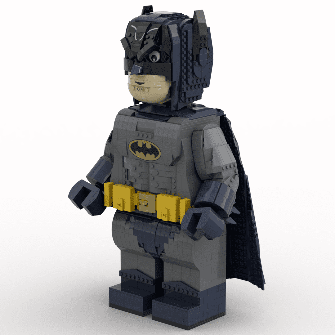 LEGO® instructions Classic TV Series Batman Mega Figure (fits official LEGO®  Helmet) | LEGO® MOCs With Buiding Instructions / Custom LEGO® Models