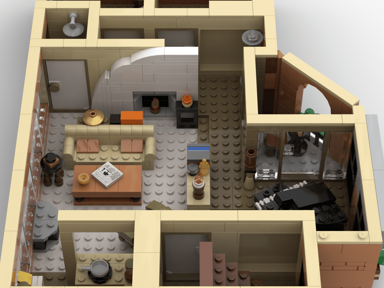 SitComplex Frasier Custom Models made from LEGO Bricks MOCs