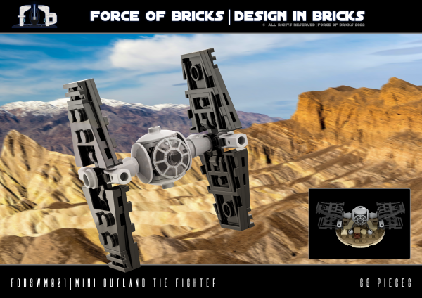 01 Force of Bricks Mini Outland TIE Fighter V2 title page 01 scaled