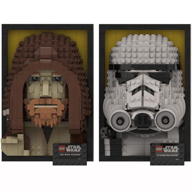 LEGO® instructions Star Wars 3D Frames - Obi-Wan Kenobi & Stoormtrooper ...