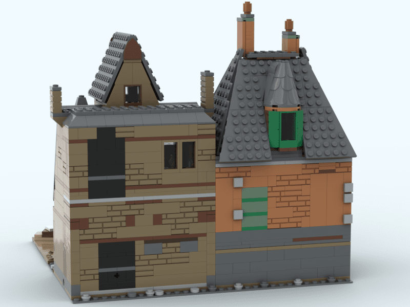 Diagon Alley LEGO  Hogsmeade Modification Modular Style Back