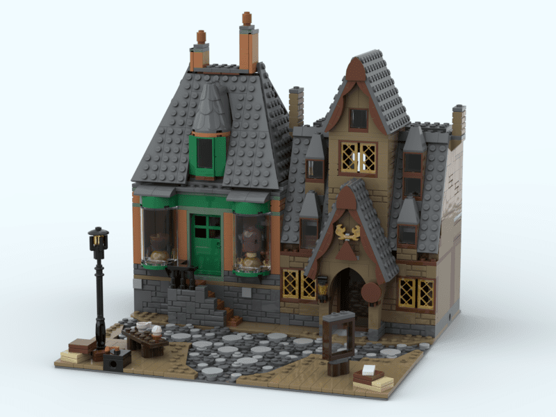 Diagon Alley LEGO  Hogsmeade Modification Modular Style Front