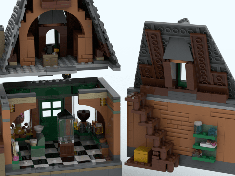 Diagon Alley LEGO  Hogsmeade Modification Modular Style Right