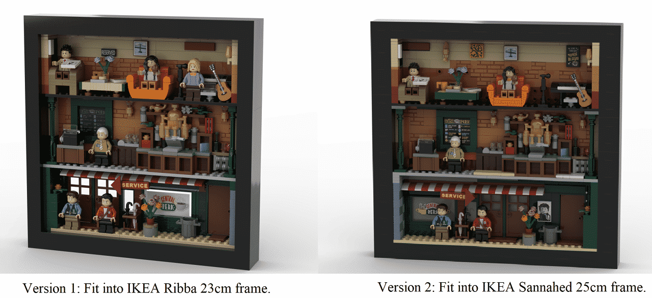 FRIENDS Central Perk in Frame PDF Instructions alternate Build of 21319  instant Download, NO Physical Item 