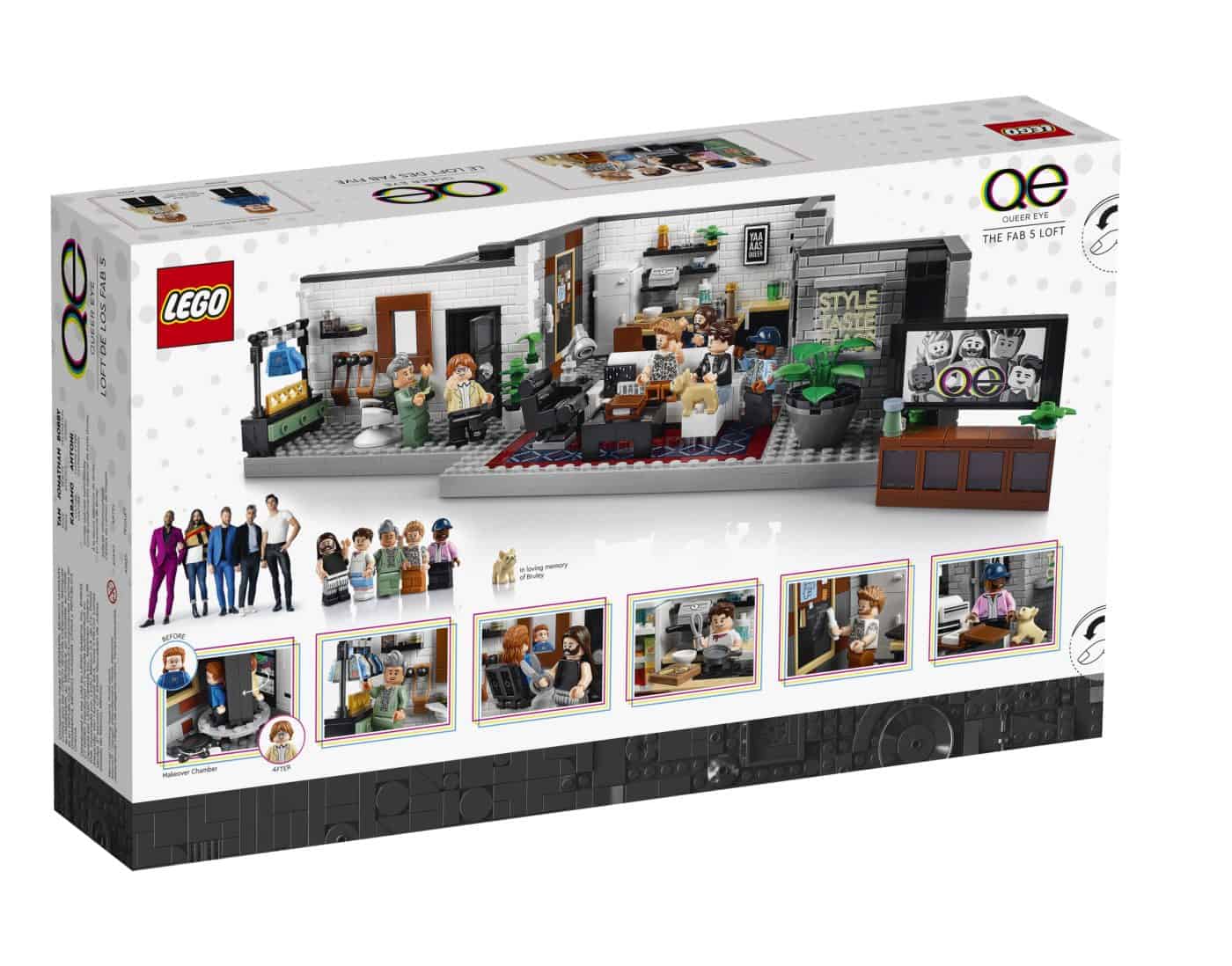 LEGO 10291 Queer Eye Fab 5 Loft Box Back 1