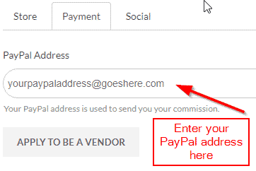 seller registration paypal info