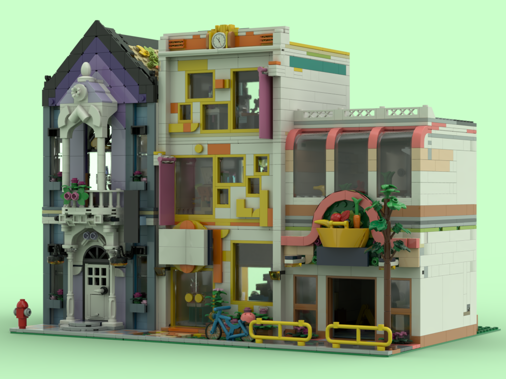 Modern School - Modification of 41731 | LEGO® MOCs With Buiding / Custom LEGO® Models