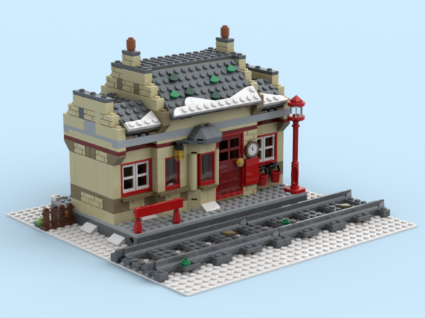 Winter Modular Hogsmeade Station 1