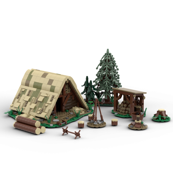 Medieval Woodcutter Lodge | Custom Models made from LEGO® Bricks / MOCs